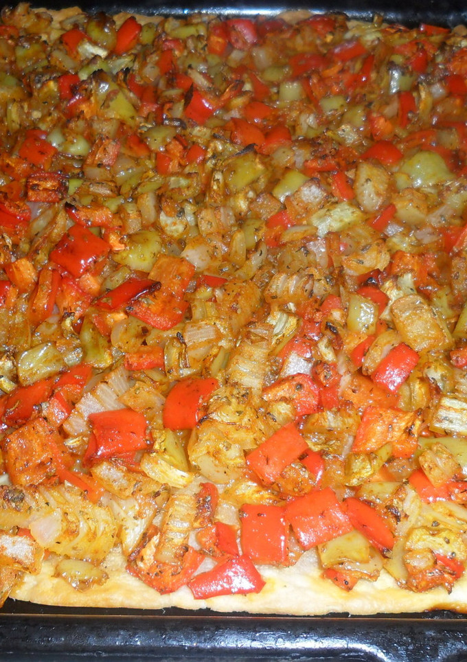 Una foto de Pizza con trampó
