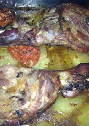 Una foto de Paletillas de cordero al horno