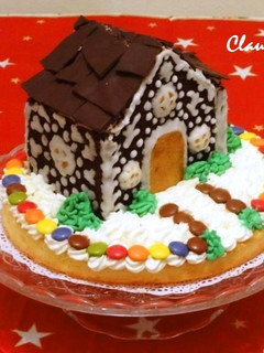 Una foto de Tarta navideña "Casita de chocolate"