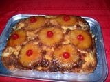 Torta volteada de piña