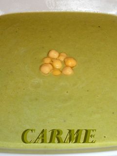 Una foto de Crema de judias y garbanzos