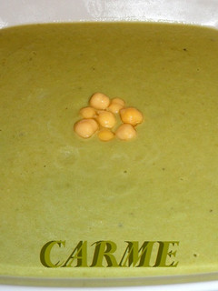 Una foto de Crema de judias y garbanzos
