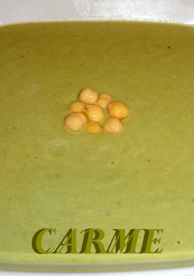 Una foto de Crema de judias y garbanzos