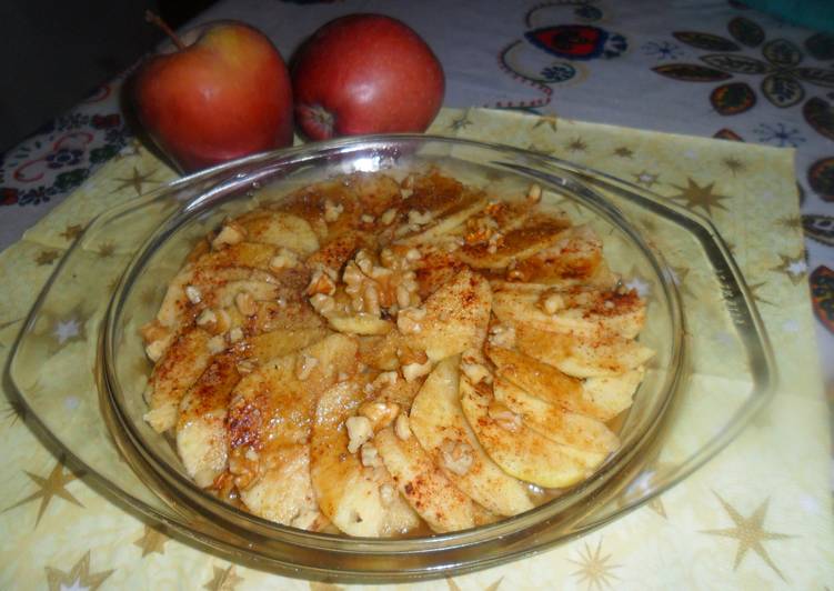 Microondas en hacer como cocidas manzanas