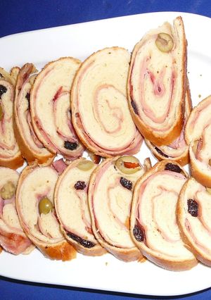 Una foto de Pan de Jamón Navideño