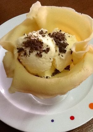 Una foto de Crep con helado 