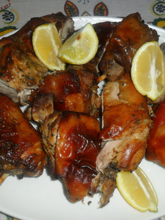 Una foto de Cochinillo asado fácil