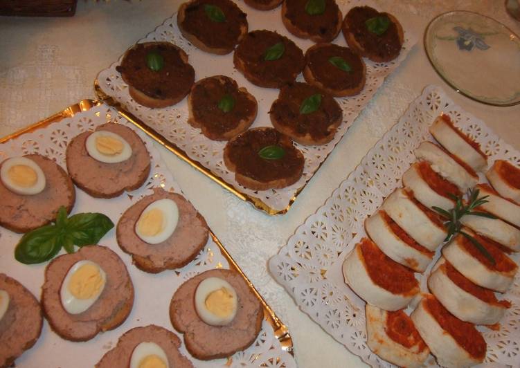 Canapés variados para Nochebuena y Nochevieja