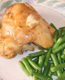 Pollo con salsa de ajos y limas
