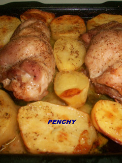 Una foto de Contramuslos de pollo rellenos de roquefort al cava