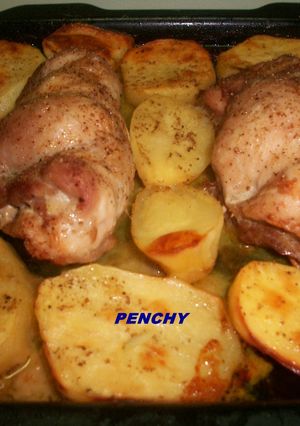 Una foto de Contramuslos de pollo rellenos de roquefort al cava