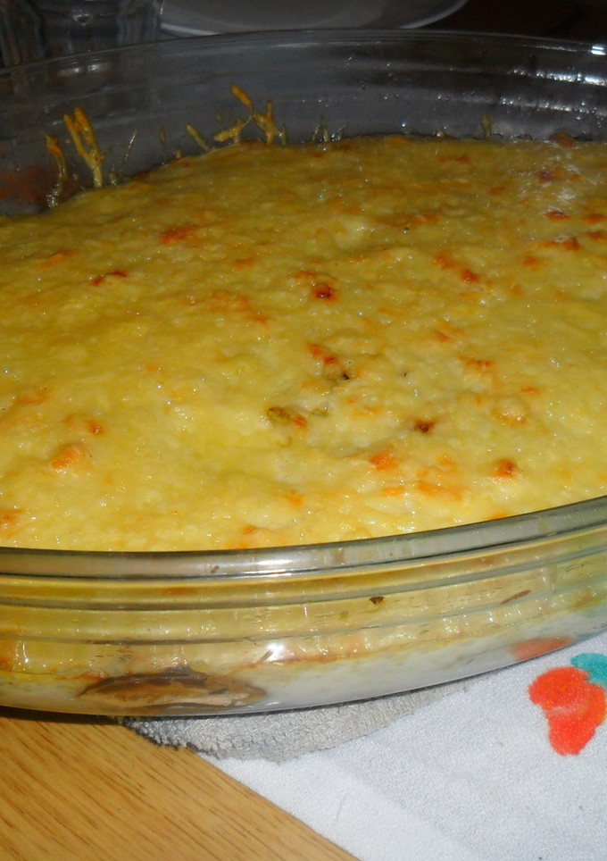 Una foto de Patatas y verduras al gratén