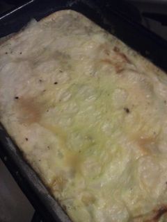 Una foto de Pastel de puré Indekove y cebolla
