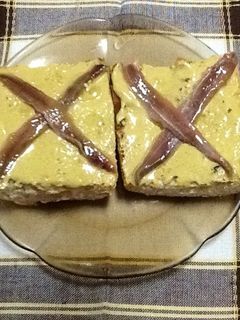 Una foto de Tostada de paté de mejillones