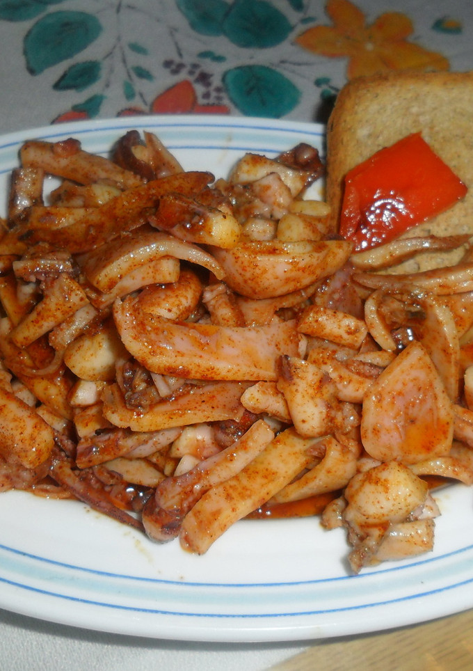 Una foto de Calamares al pimentón
