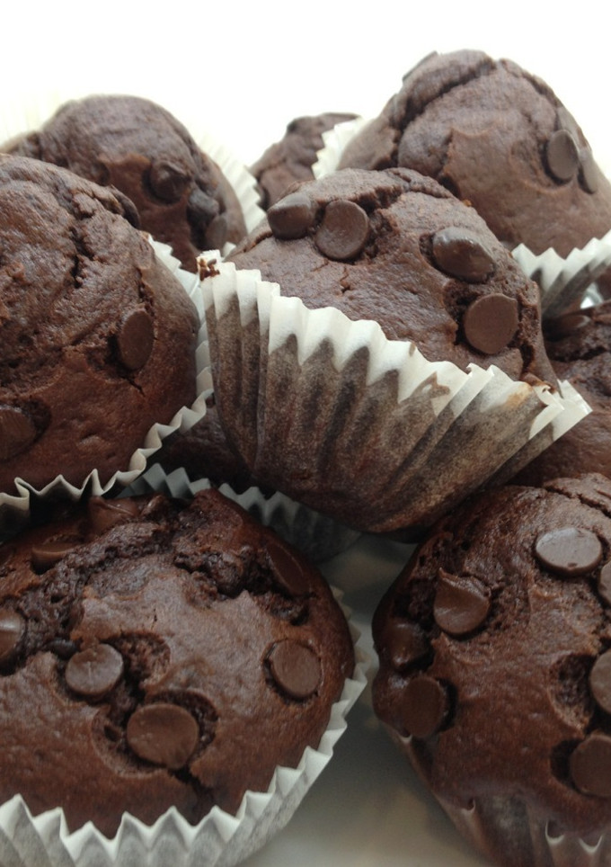 Una foto de Muffins con perlas de chocolate
