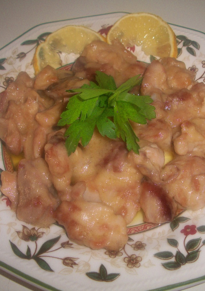 Una foto de Pechuga de pollo al Jerez casera