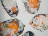 Mejillones con variantes