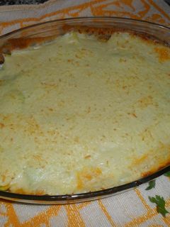Una foto de Pastel de calabacín con bechamel