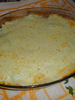 Una foto de Pastel de calabacín con bechamel