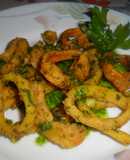 Calamares con salsa de ajo y perejil