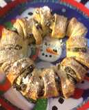 Rosca de hojaldre dulce