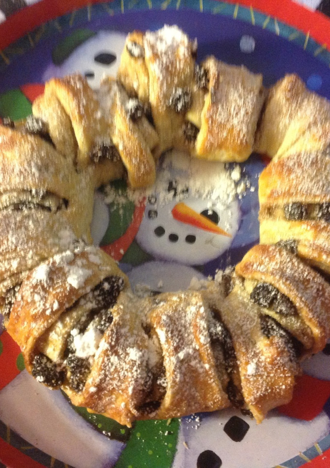 Una foto de Rosca de hojaldre dulce