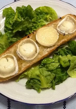 Una foto de Panini con cebolla y queso de cabra