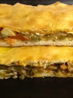 Una foto de Empanada de pimientos