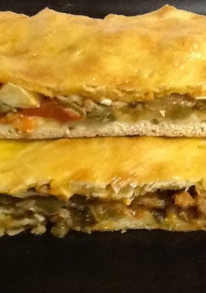 Una foto de Empanada de pimientos