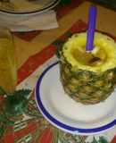 Licuado de té y ananá