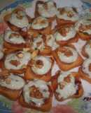 Canapés de Cabrales al cava