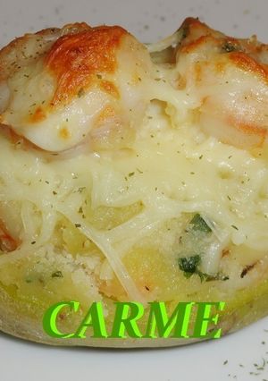 Una foto de Patatas rellenas gratinadas