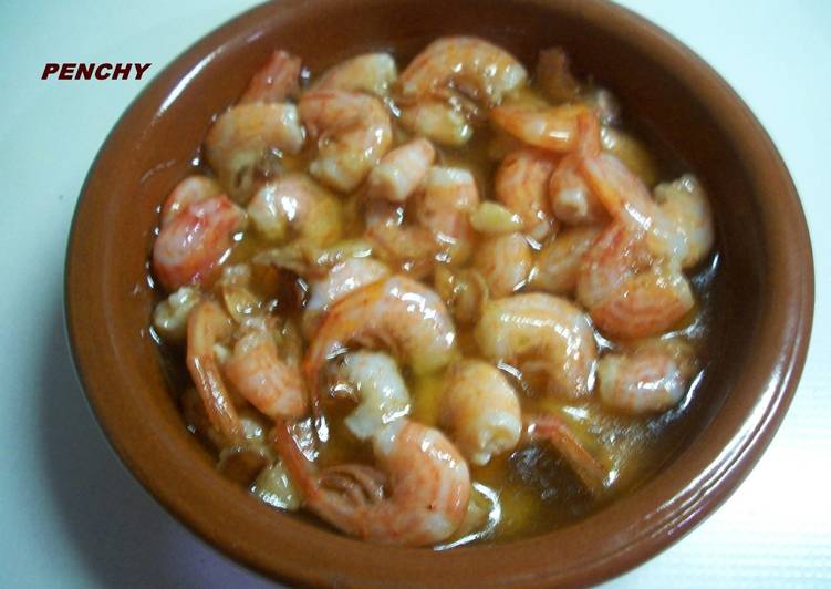 Camarones picantes al vino del campo de Cartagena