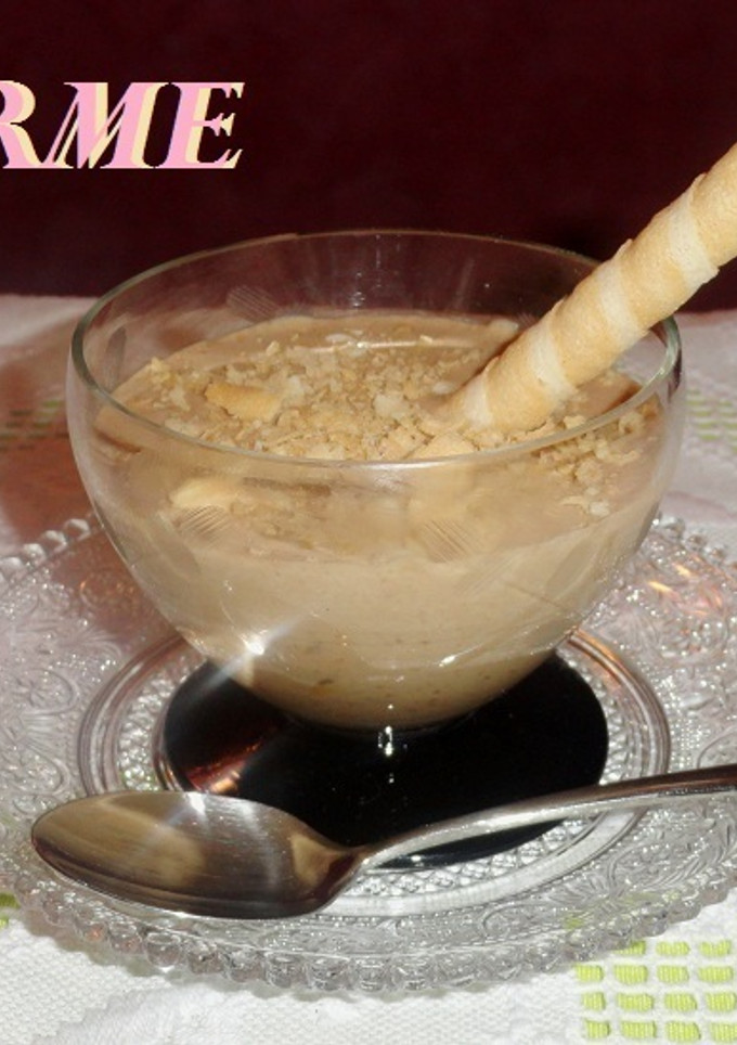 Una foto de Crema de mascarpone y turrón