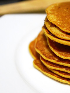 Una foto de Panquecas de zanahoria con avena