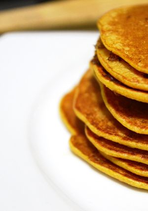 Una foto de Panquecas de zanahoria con avena