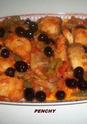 Una foto de Bacalao frito con verduras pochadas