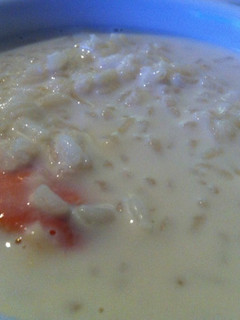 Una foto de Arroz con leche con naranja