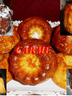 Una foto de Mini kougelhopf con zanahoria y mouse de yogur