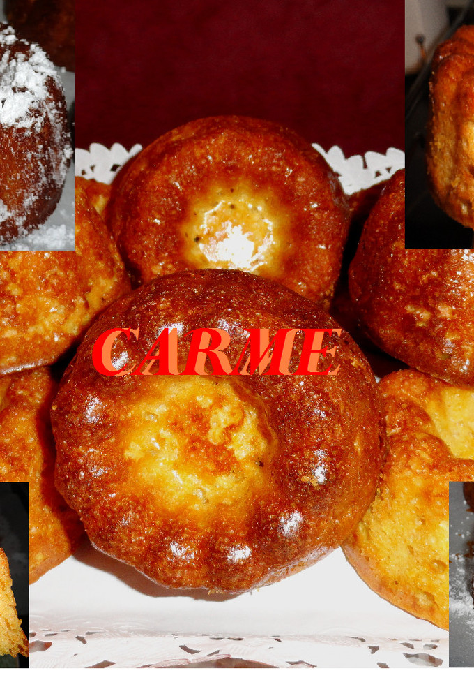 Una foto de Mini kougelhopf con zanahoria y mouse de yogur