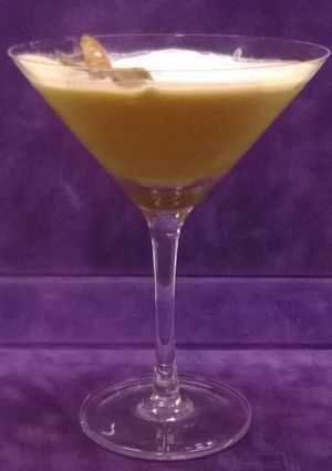 Una foto de Batido de bananas y café