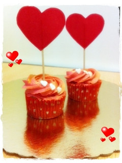 Una foto de Cupcakes románticos
