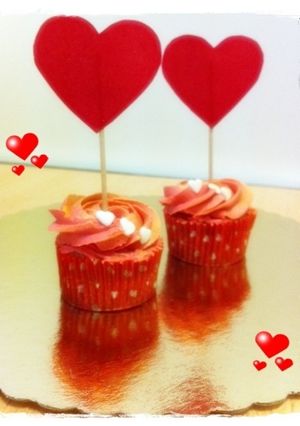 Una foto de Cupcakes románticos