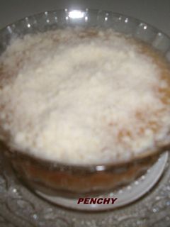 Una foto de Crema de calabacín con tomate al queso Parmesano
