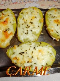 Una foto de Patatas cocidas gratinadas con queso