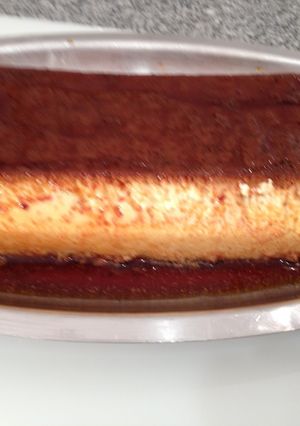 Una foto de Flan de coco rallado