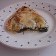 Quiche Vosgienne de espinacas con mix de queso gratinado