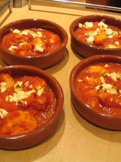 Una foto de Gratinado de langostinos o gambas