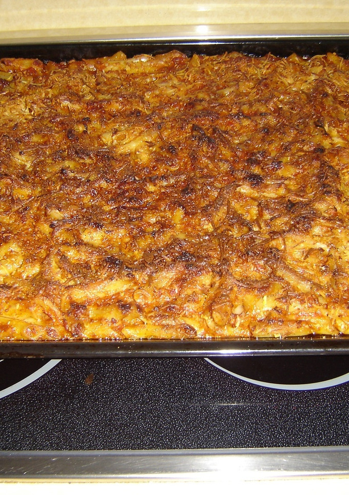 Una foto de MACARRONES AL VINO DULCE
